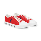 ZeLimited Male Elk Silhouette Men's Low Top Sneakers (Red 2)