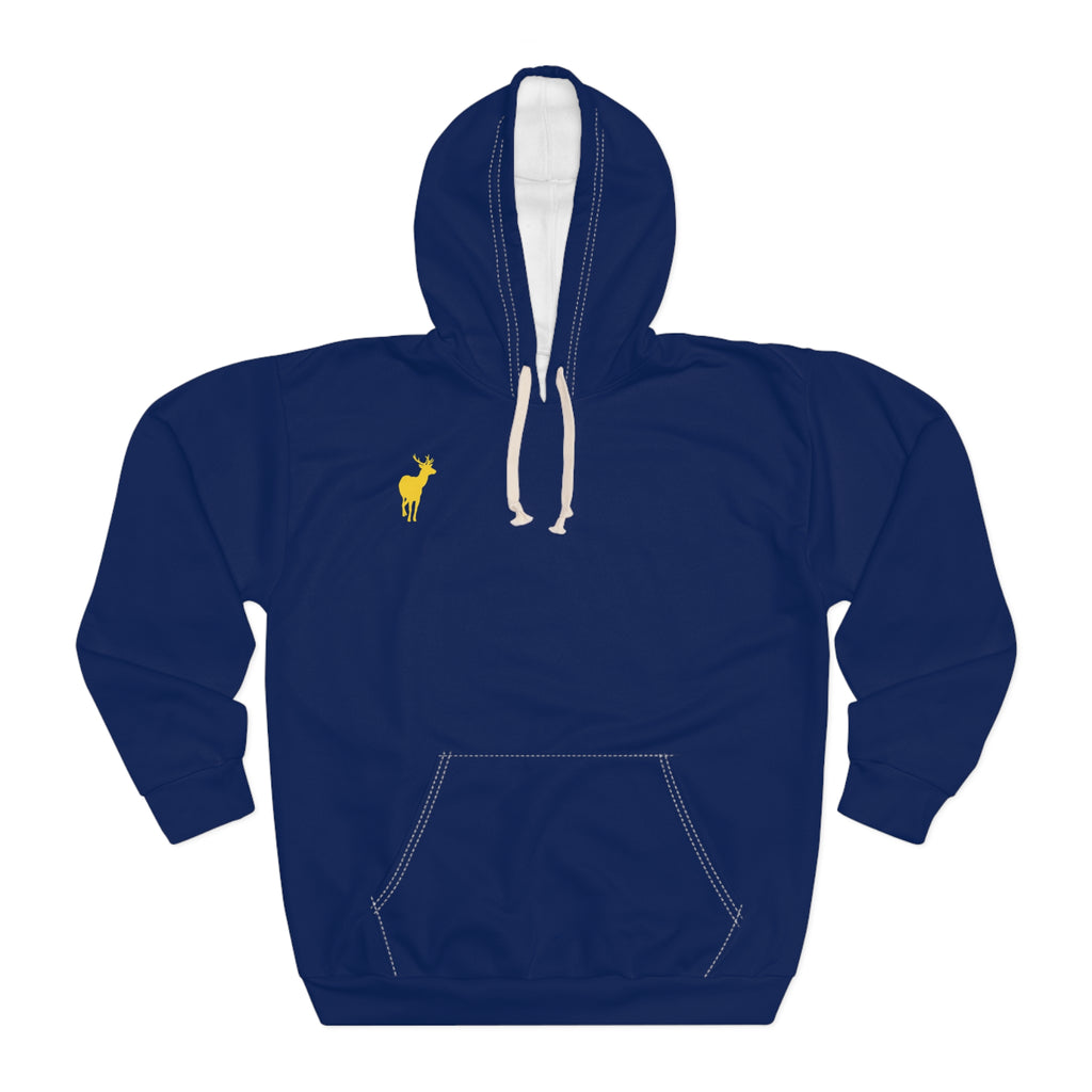 ZeLimited Female Elk Silhouette Hoodie (Navy Blue 2)