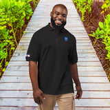 BLUE BEAR Stylish Polo Shirt - Embroidered Design, Casual Wear, Gift Idea, Travel Apparel, Summer Fashion