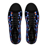 Colorado Checkered Flag Women's High Tops (black background)