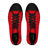ZeLimited Female Elk Silhouette Women's High Top Sneakers (Red 2)