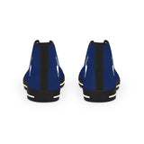 ZeLimited Male Elk Silhouette Men's High Top Sneakers (Navy Blue)