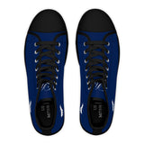 ZeLimited Female Elk Silhouette Women's High Top Sneakers (Navy Blue)