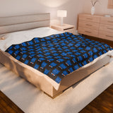 Blue Bear - Men's Velveteen Plush Blanket