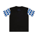Blue Bear Men's Loose T-Shirt (White sleeve with black)