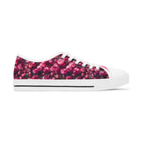 PARIZ Pink Peony Women's Low Top Sneakers