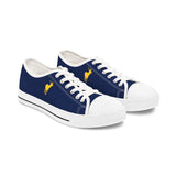 ZeLimited Female Elk Silhouette Women's Low Top Sneakers (Navy Blue 2)