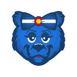COLORADO Blue Bear - Kiss-Cut Stickers/Cute Laptop Decor