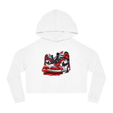 iULi'Style  -  Women’s Cropped Hooded/Sweatshirt with Sneaker Design