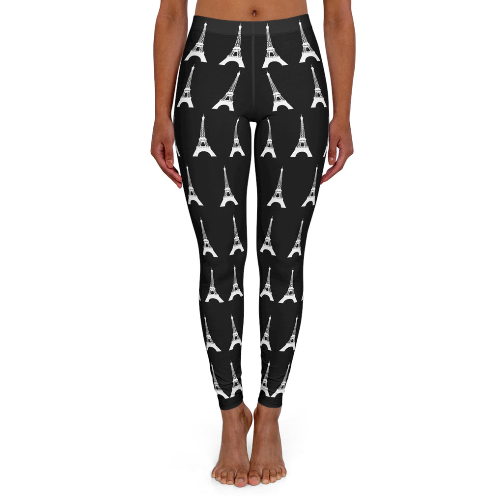 PARIZ Eiffel Tower Leggings (black with white)