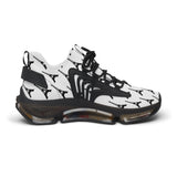 PARIZ Eiffel Tower Women's Mesh Sneakers (White with Black)