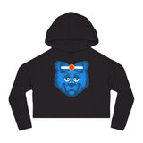 Blue Bear Cropped Hoodie