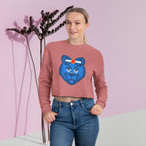 BLUE BAR Cropped Sweatshirt ,Cozy Fashion, Cute Gift, Casual Wear, Perfect for Fall, Birthday Gift