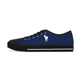 ZeLimited Female Elk Silhouette Women's Low Top Sneakers (Navy Blue)