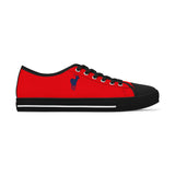 ZeLimited Female Elk Silhouette Women's Low Top Sneakers (Red 2)