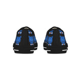 Blue Bear Men's Low Top Sneakers (Black background)