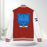 Colorado Blue Bear Letterman Jacket, Unisex Varsity Style, Perfect for Sports Fans, College Events, Casual Wear, Gifts for Him/Her
