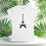 PARIZ - Eiffel Tower Women's Softstyle Tee, Paris Love Shirt, Travel Fashion Tee, Casual Summer Top, Tourist Gift, Graphic Tee