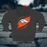 BRONCO - Blue Bear - Unisex Graphic Fleece Hoodie, Cozy Sweatshirt UNI