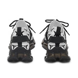 PARIZ Eiffel Tower Women's Mesh Sneakers (White with Black)