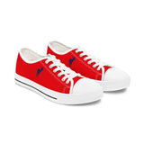 ZeLimited Female Elk Silhouette Women's Low Top Sneakers (Red 2)