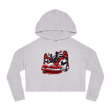 iULi'Style  -  Women’s Cropped Hooded/Sweatshirt with Sneaker Design