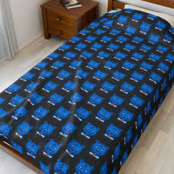 Blue Bear - Men's Velveteen Plush Blanket