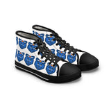 Blue Bear Women's High Tops (White background)
