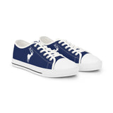 ZeLimited Male Elk Silhouette Men's Low Top Sneakers (Navy Blue)