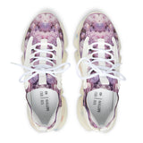 PARIZ Lavender Peonies Women's Athletic Sneakers