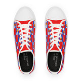 Colorado Checkered Flag Men's Low Tops (Black background)