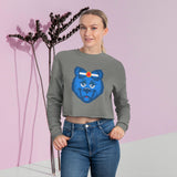 BLUE BAR Cropped Sweatshirt ,Cozy Fashion, Cute Gift, Casual Wear, Perfect for Fall, Birthday Gift
