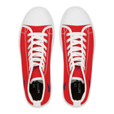ZeLimited Female Elk Silhouette Women's High Top Sneakers (Red 2)