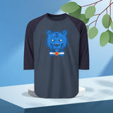 BLUE BEAR men's Raglan Tee, Graphic Shirt, Perfect for every Day, Unique Gift for Him Casual Wear, Apparel