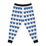 ZeLimited Blue Bear Women's Athletic Joggers (White with Black)