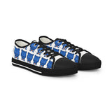 Blue Bear Men's Low Top Sneakers (White background)
