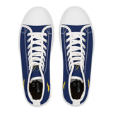 ZeLimited Female Elk Silhouette Women's High Top Sneakers (Navy Blue 2)