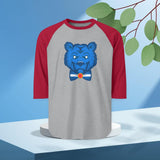 BLUE BEAR men's Raglan Tee, Graphic Shirt, Perfect for every Day, Unique Gift for Him Casual Wear, Apparel