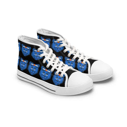 Blue Bear Women's High Tops (black background)