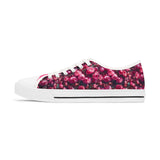 PARIZ Pink Peony Women's Low Top Sneakers
