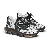 PARIZ Eiffel Tower Women's Mesh Sneakers (White with Black)