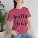 Faith, Hope, Love women's t-shirt