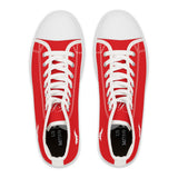 ZeLimited Female Elk Silhouette Women's High Top Sneakers (Red)