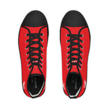 ZeLimited Male Elk Silhouette Men's High Top Sneakers (Red)