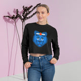 BLUE BAR Cropped Sweatshirt ,Cozy Fashion, Cute Gift, Casual Wear, Perfect for Fall, Birthday Gift