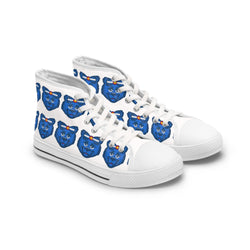 Blue Bear Women's High Tops (White background)