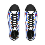 Colorado Checkered Flag Men's High Tops (white background)