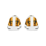 PARIZ Yellow Peonies Men's Low Top Sneakers