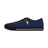ZeLimited Female Elk Silhouette Women's Low Top Sneakers (Navy Blue 2)