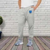 Colorado Blue Bear Cozy Unisex Fleece Joggers - Casual Wear, Comfortable Loungewear, Pants for Gym, Home, Travel, Gifting